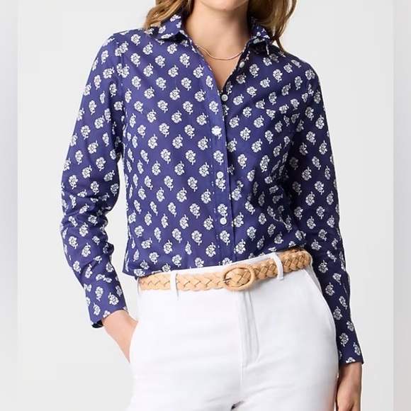 J. Crew Factory Tops - NWT JCrew Factory Lightweight cotton shirt in signature fit